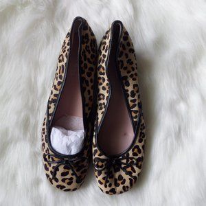 Taryn Rose Karumba Leopard-Print Calf Hair Flats